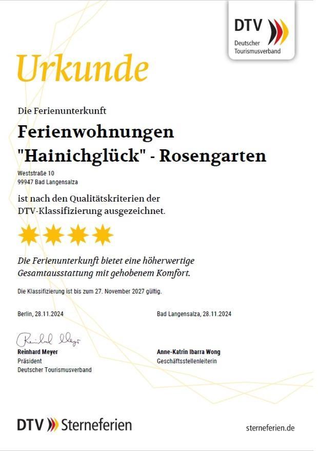Ferienwohnungen Hainichglueck Bad Langensalza Eksteriør billede